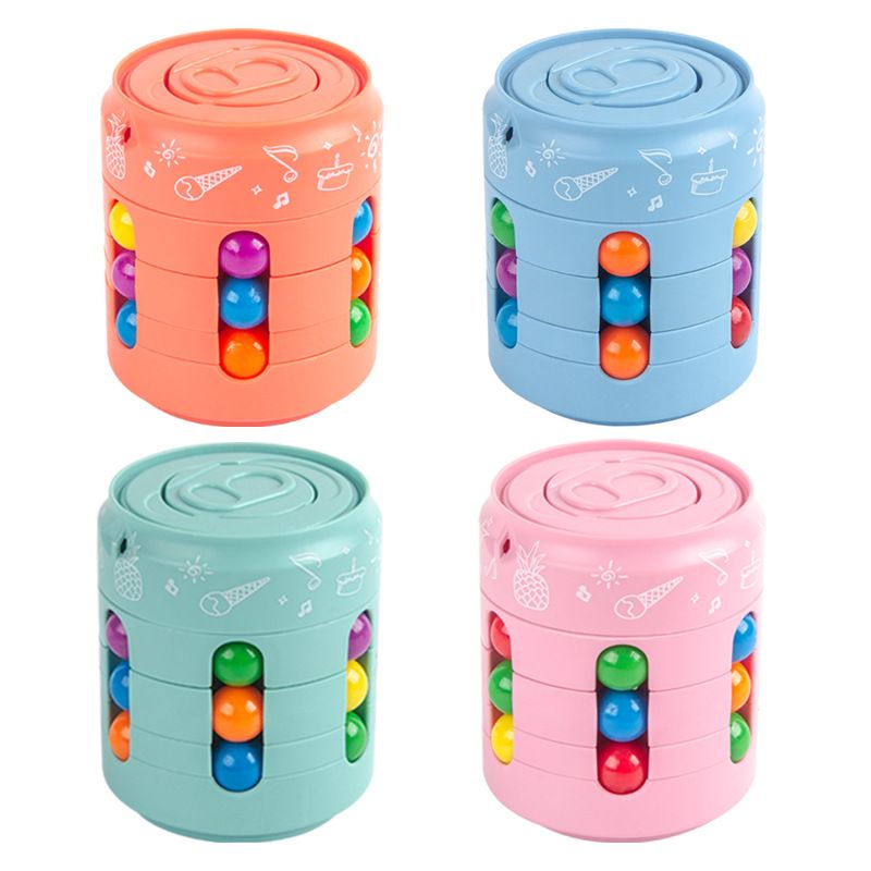 Multiple Functions Fidget Spinner Magic Colorful Beans Finger Spinning Relieves Stress Decompression Tool For Children And Adult  C-356
