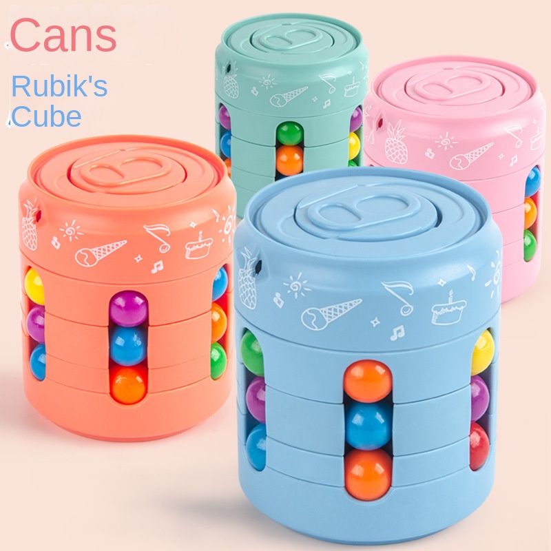 Multiple Functions Fidget Spinner Magic Colorful Beans Finger Spinning Relieves Stress Decompression Tool For Children And Adult  C-356