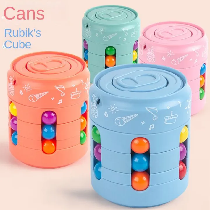 Multiple Functions Fidget Spinner Magic Colorful Beans Finger Spinning Relieves Stress Decompression Tool For Children And Adult  C-356