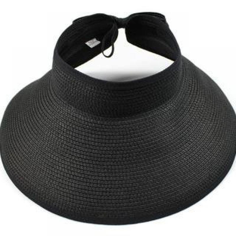 Brand New Spring Summer Visors Cap Foldable Wide Large Brim Sun Hat Beach Hats For Women Straw Hat Wholesale Chapeau