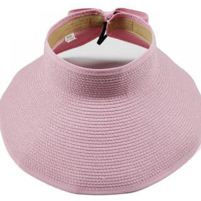 Brand New Spring Summer Visors Cap Foldable Wide Large Brim Sun Hat Beach Hats For Women Straw Hat Wholesale Chapeau