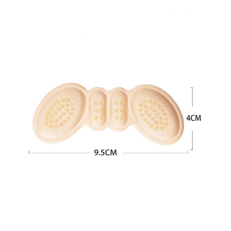1pair High Heel Insoles Butterfly Adjust Size Heel Liner Grips Protector Sticker Heel Pad Foot Care Anti Keep Abreast Heel Pads C-126