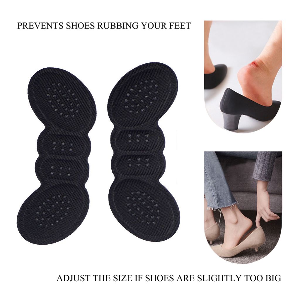 1pair High Heel Insoles Butterfly Adjust Size Heel Liner Grips Protector Sticker Heel Pad Foot Care Anti Keep Abreast Heel Pads C-126