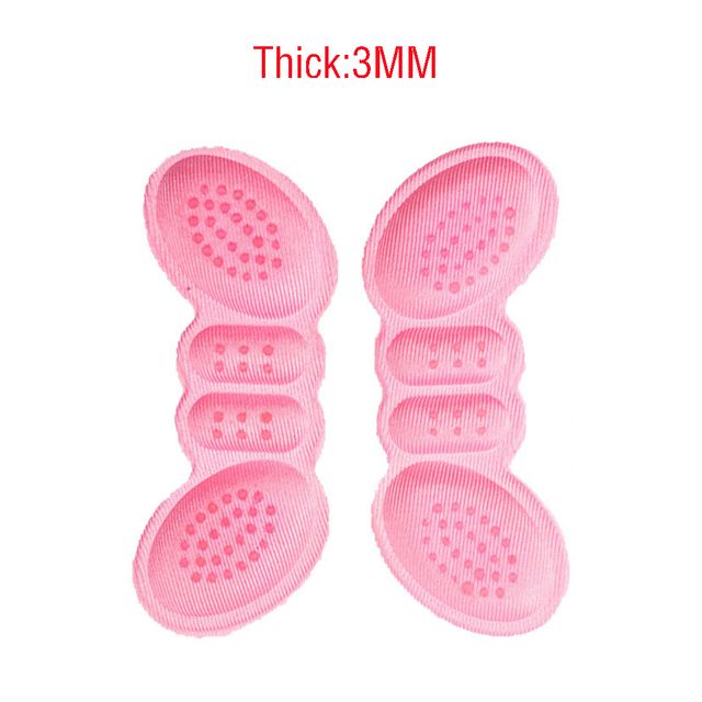 1pair High Heel Insoles Butterfly Adjust Size Heel Liner Grips Protector Sticker Heel Pad Foot Care Anti Keep Abreast Heel Pads C-126
