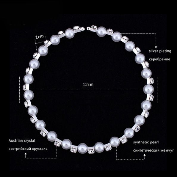 Mecresh Simulated Pearl Bridal Jewelry Sets Crystal Choker Necklace Earrings Bracelet Wedding Jewelry sets for women New  SHT29