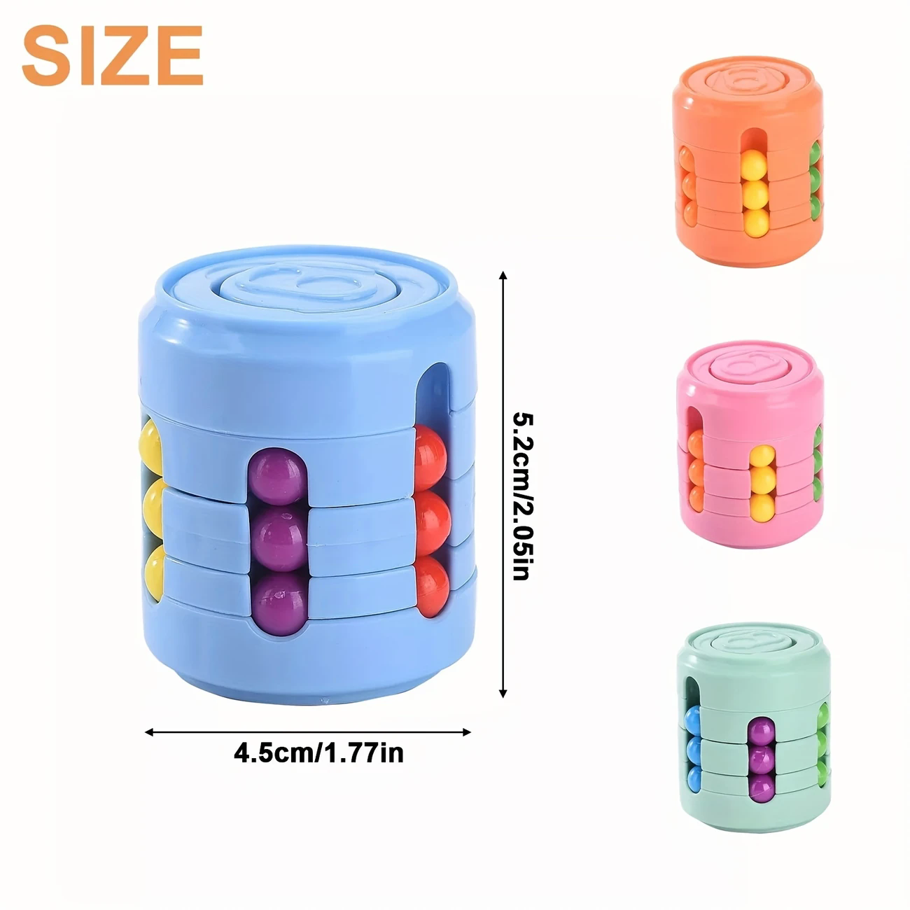 Multiple Functions Fidget Spinner Magic Colorful Beans Finger Spinning Relieves Stress Decompression Tool For Children And Adult  C-356