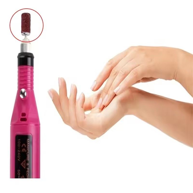 100pcs/Bag Sanding Cap Bands For Electric Manicure Machine 180/120/80 Grit Nail Drill Grinding Bit Files Pedicure Tool Set &E-1207