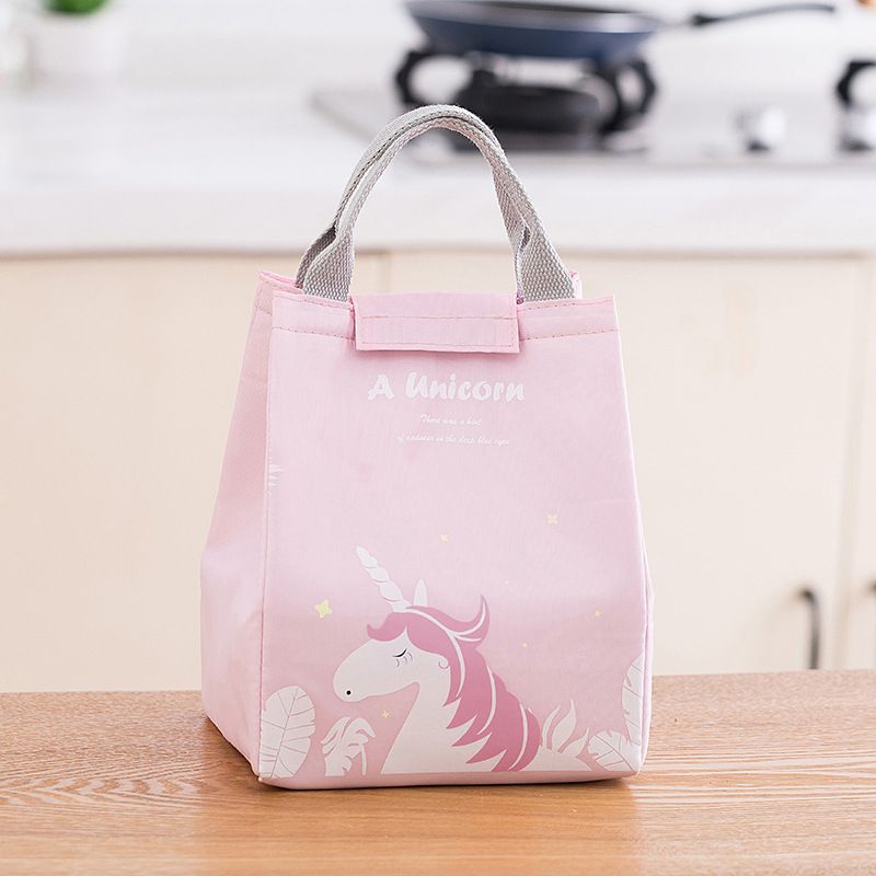 Cartoon Cooler Lunch Bag For Picnic Kids Travel Thermal Breakfast Organizer Insulated Waterproof Storage Bag For Lunch Box &