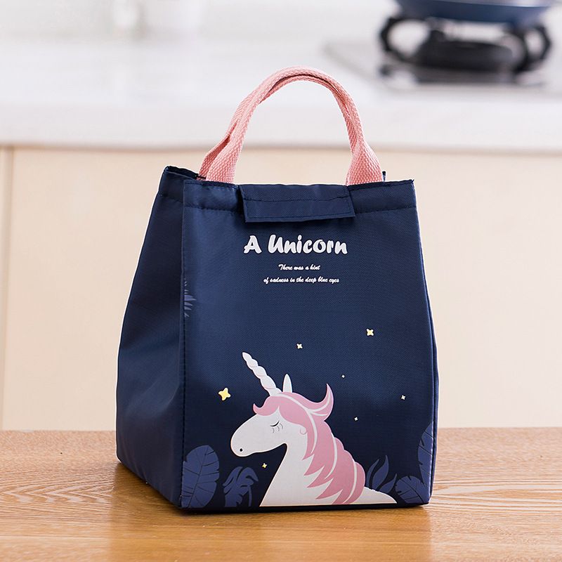 Cartoon Cooler Lunch Bag For Picnic Kids Travel Thermal Breakfast Organizer Insulated Waterproof Storage Bag For Lunch Box &