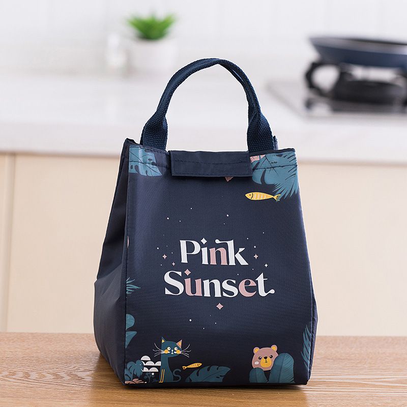 Cartoon Cooler Lunch Bag For Picnic Kids Travel Thermal Breakfast Organizer Insulated Waterproof Storage Bag For Lunch Box &