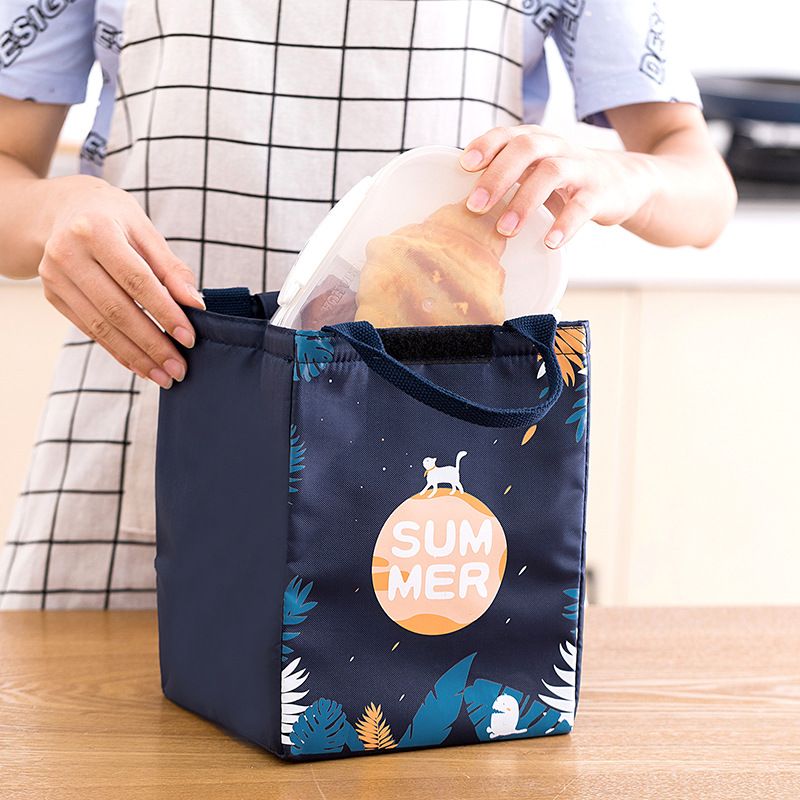 Cartoon Cooler Lunch Bag For Picnic Kids Travel Thermal Breakfast Organizer Insulated Waterproof Storage Bag For Lunch Box &