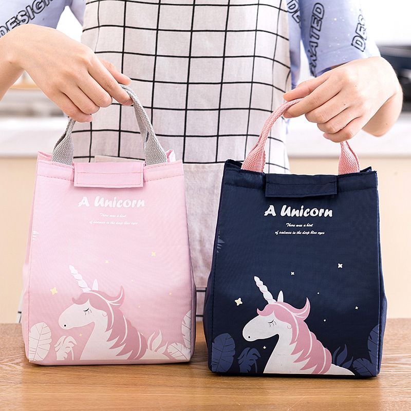 Cartoon Cooler Lunch Bag For Picnic Kids Travel Thermal Breakfast Organizer Insulated Waterproof Storage Bag For Lunch Box &