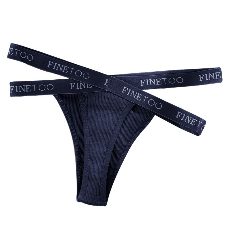 Women Sexy Low Waist Thongs Panties Female Cotton G-String Underwear Ladies Letter Belt Lingerie M-XL Girls Intimates Bikini New FZ-423