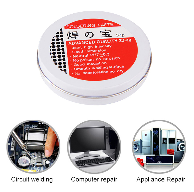 50g Iron box solder paste, free cleaning rosin flux, solder oil, solder accessory, solder paste, solder paste 50g E-932