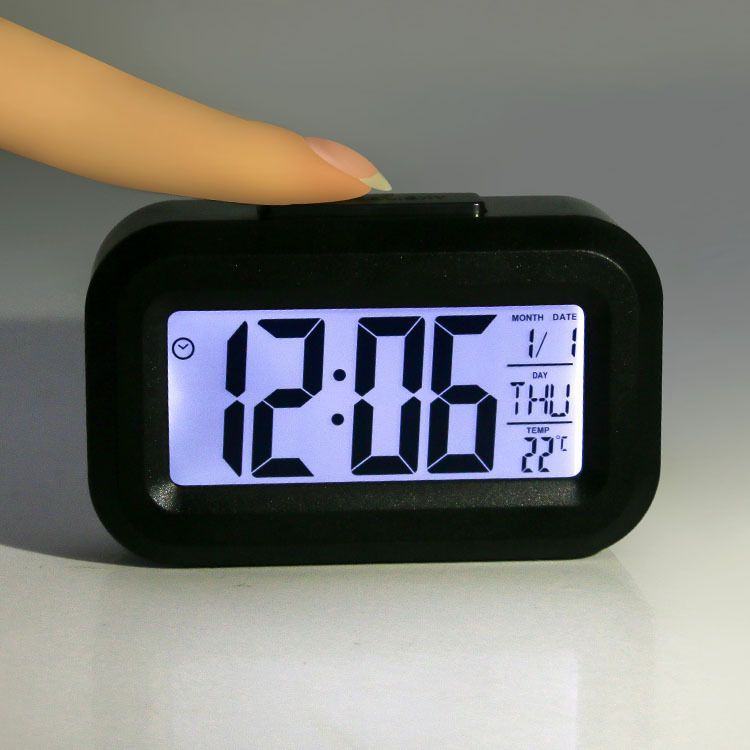 LED Digital Alarm Clock Backlight Snooze Data Time Calendar Desktop Multifunction Electronic Backlight Table Clock  T-121