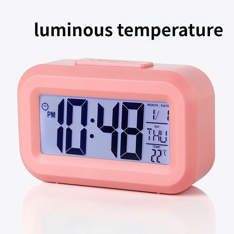 LED Digital Alarm Clock Backlight Snooze Data Time Calendar Desktop Multifunction Electronic Backlight Table Clock  T-121