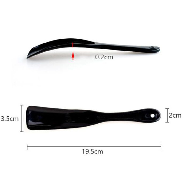 2pcs 19cm Shoe Horns Professional Plastic Shoe Horn Spoon Shape Shoehorn Shoe Lifter C-260