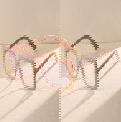 Big Square Anti Blue Light Glasses Womens Glasses Trend Computer Goggles Glasses Transparent Optical Spectacle FZ-463