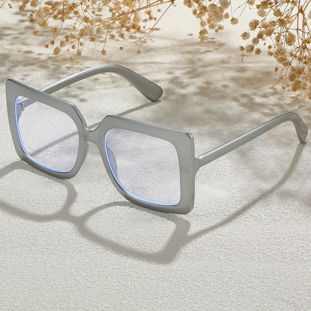 Big Square Anti Blue Light Glasses Womens Glasses Trend Computer Goggles Glasses Transparent Optical Spectacle FZ-463