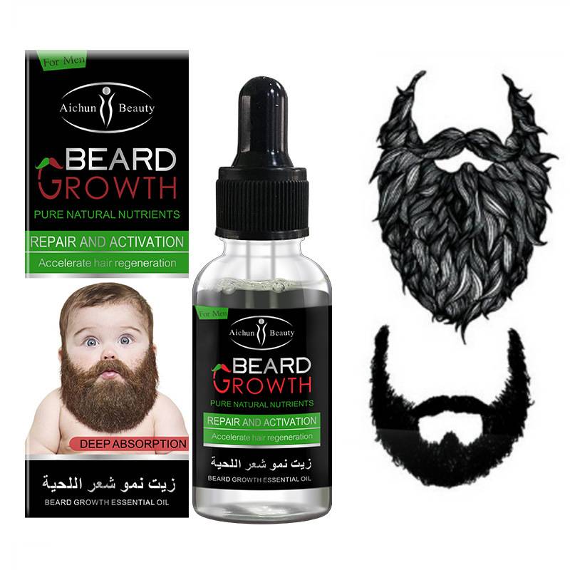 Natural Organic Men Beard Growth Oil Beard Wax balm Hair Loss Products Leave-In Conditioner for Groomed Beard Growth 30ml B2-60