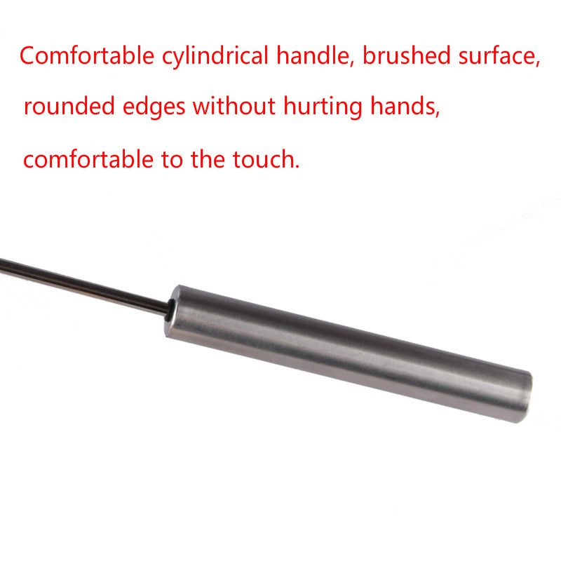 10-inch stainless steel semi-automatic kitchen cooking egg beater dough mixer hand-held cake baking tool J-147-1