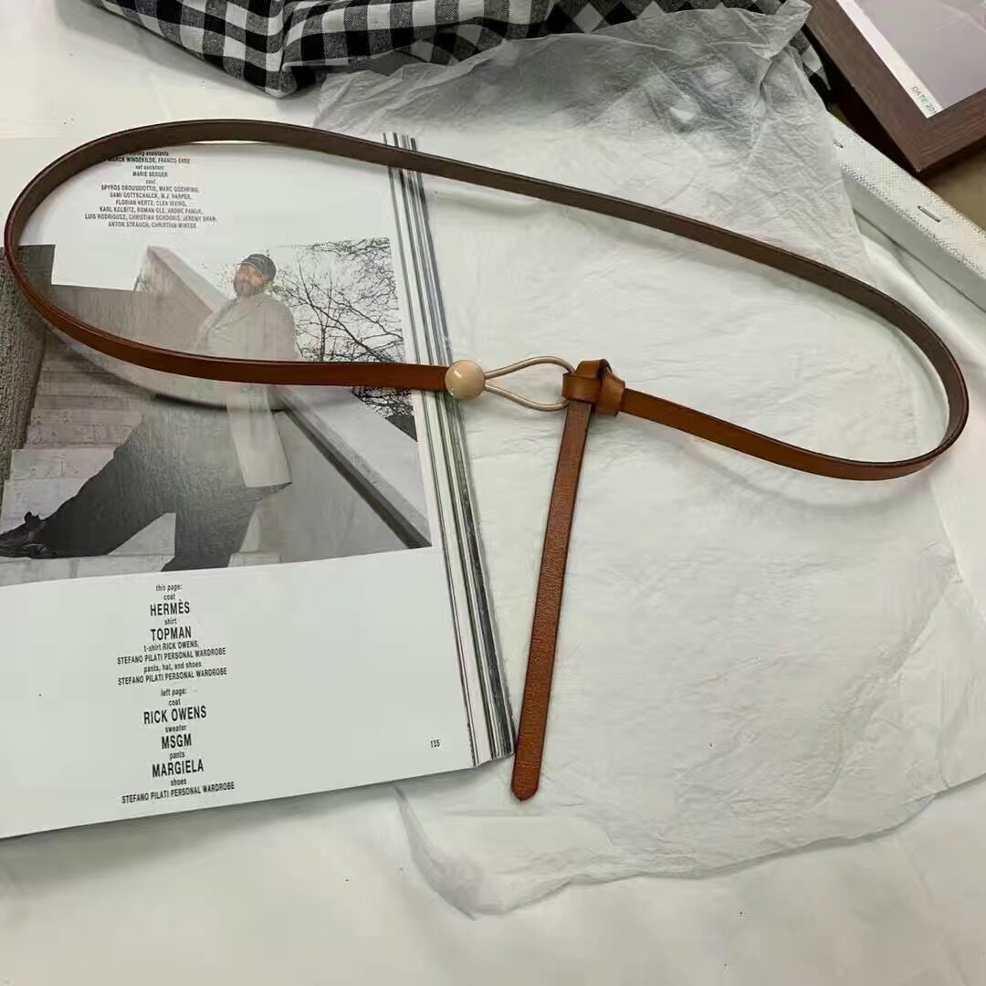 Fashion all-match Women Belts Thin Golden Buckle Strap For Dress Trousers Casual Black Ladies Female Designer Waistband & FZ-385
