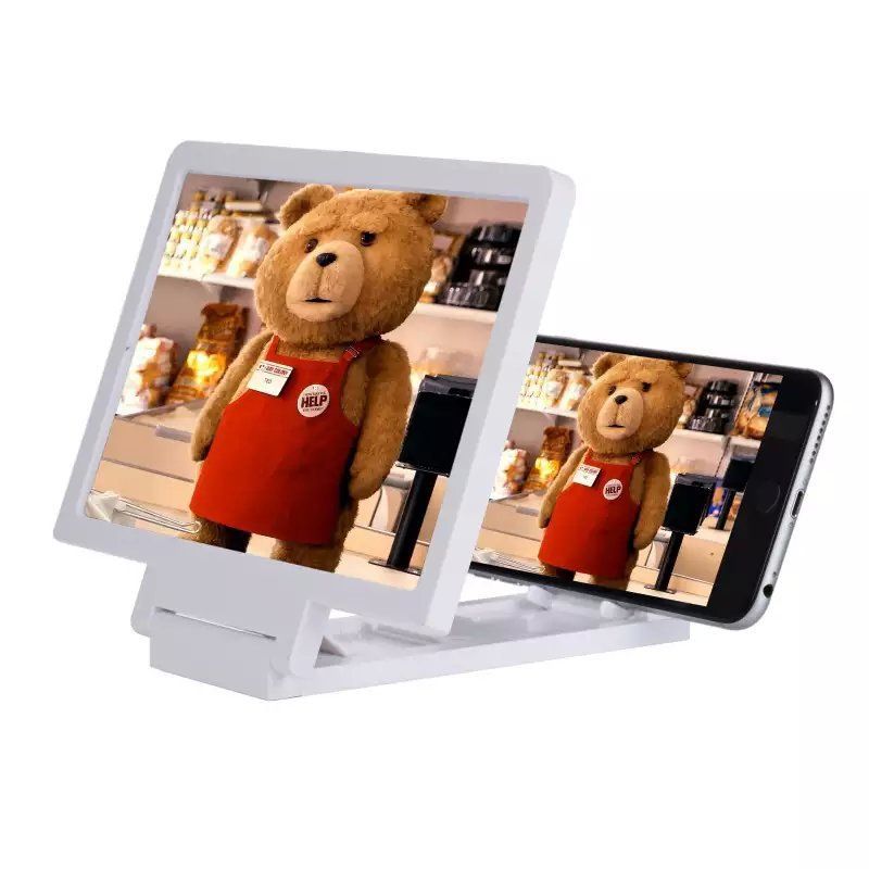 The new 3D screen mobile phone amplifier 8-inch HD video magnifying glass projector to watch the movie artifact E-619