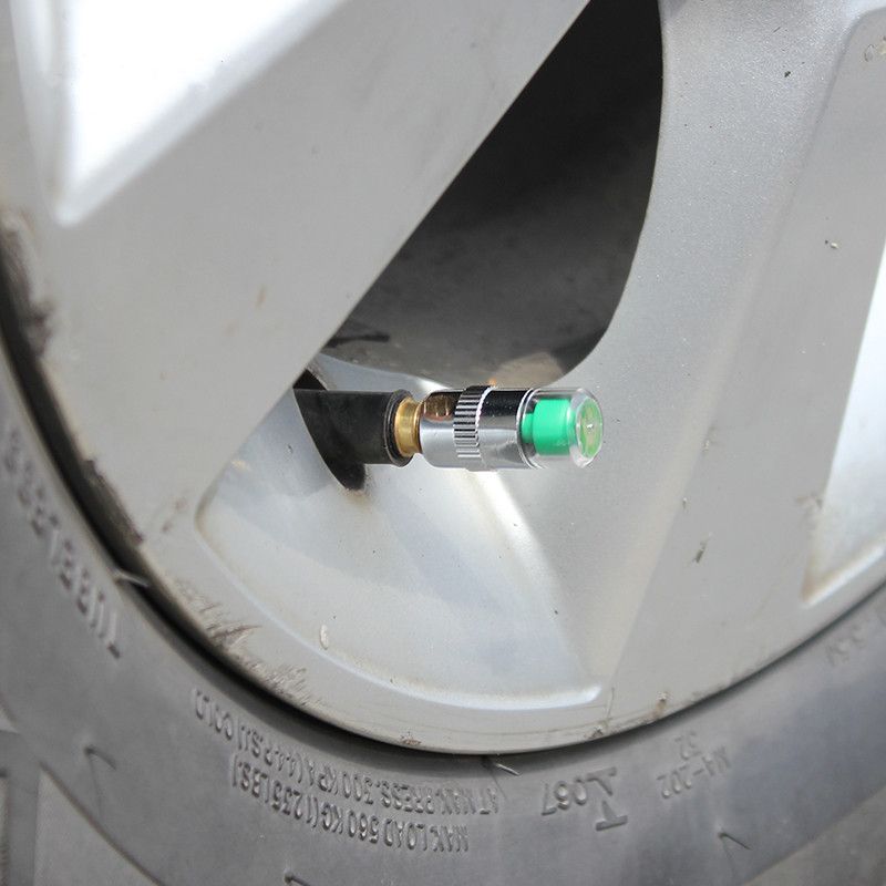 4PCS 2.0Bar 30PSI Car Auto Tire Pressure Monitor Valve Stem Caps Sensor Indicator Eye Alert Diagnostic Tools Kit D6-6