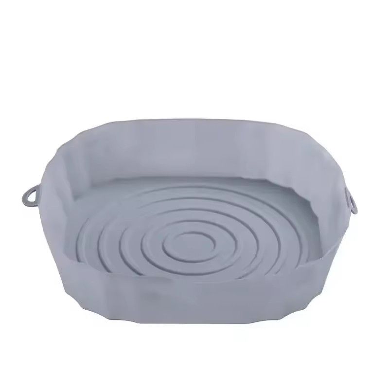 1PC-Air Fryer Pan Silicone Basket Airfryer Oven Baking Silicone Tray Reusable Airfryer Pot Pan Liner Mold Pizza Fried Chickenc  C-254