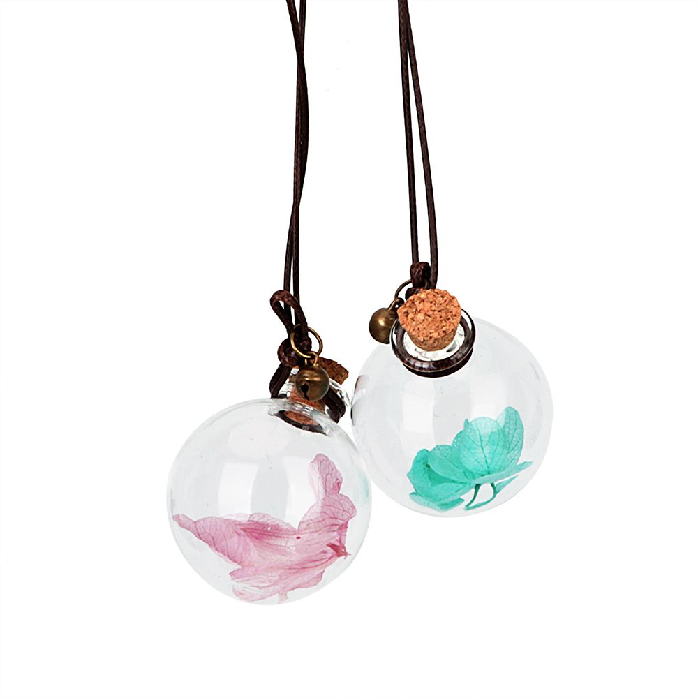1pcs Car Hanging Perfume Pendant Fragrance Air Freshener Empty Glass Bottle For Essential Oils Diffuser Automobiles Ornaments A-979