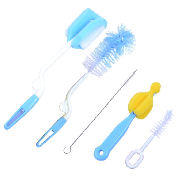 Sponge Plastic Glass Milk Water Newborn Baby Bottle Brush Feeding Nipple Straw Mother Kids Products Accessories Bottle Brush