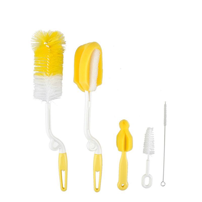 Sponge Plastic Glass Milk Water Newborn Baby Bottle Brush Feeding Nipple Straw Mother Kids Products Accessories Bottle Brush