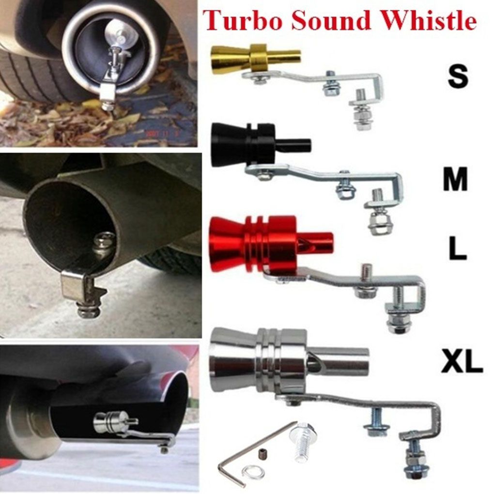 Aluminum Turbine Whistle Set For Cars And Motorcycles - Enhanced Vehicle Sound, Easy To Install, Universal Model  E-418