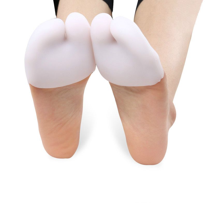 1 Pair Silicone Toe Sleeve Foot Protection Ballet High Heels Hallux Valgus Gel Protective Protector Care Tool Massge Toe Pad & E-998