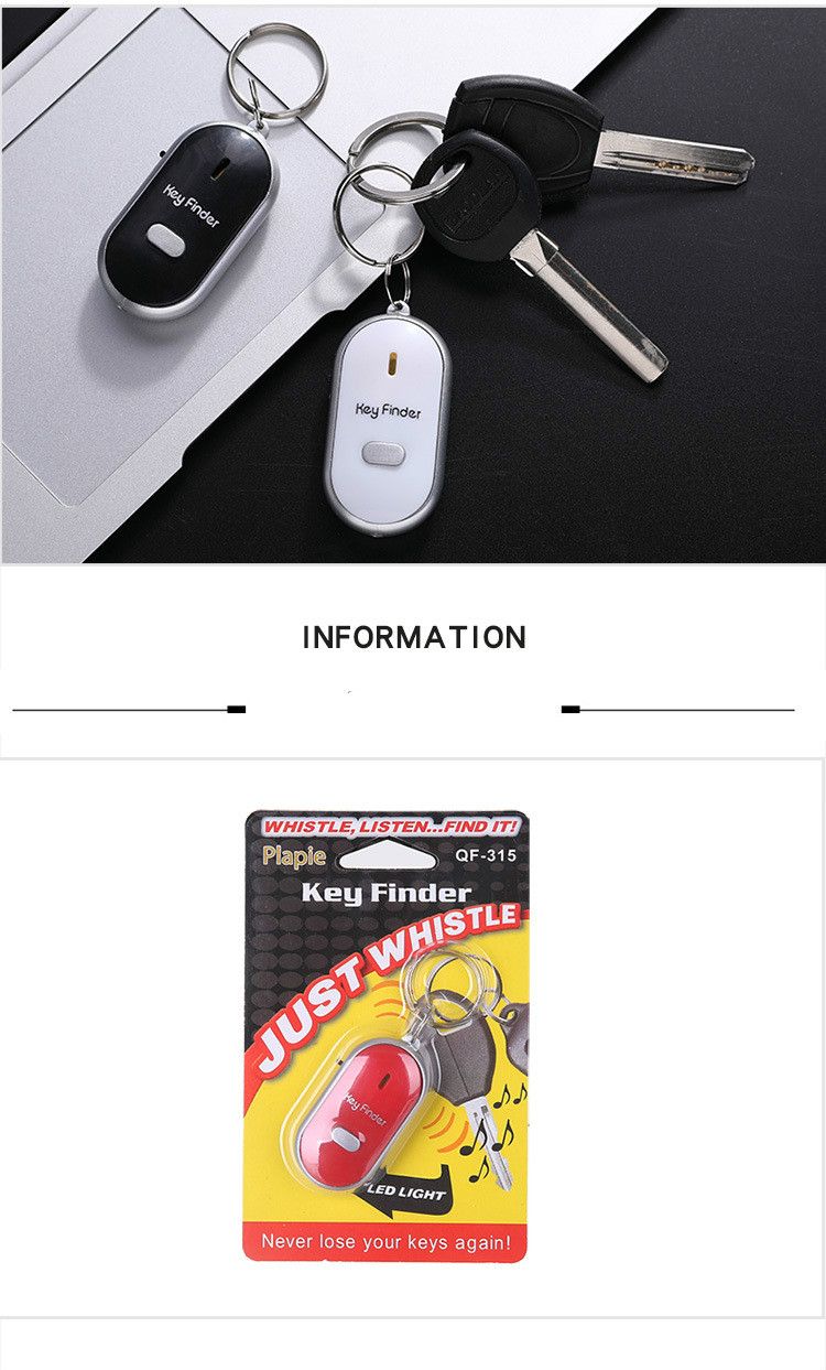 Wireless Whistle Sensor Key Finder Key Loss-proof Bluetooth Whistle Alarm Multifunctional Electronic Reminder E-126