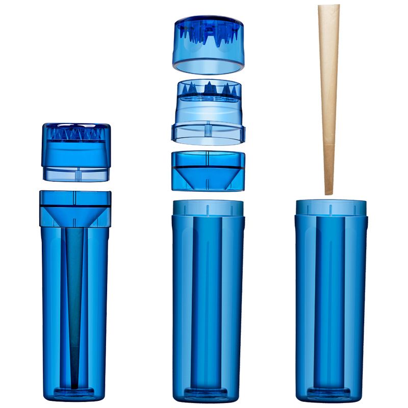 Plastic Joint Roller Maker with Cone Holder 4layer Tobacco Grinder Cigarette Grinder Rolling Machine Horn Tube Smoke Cutter Tool