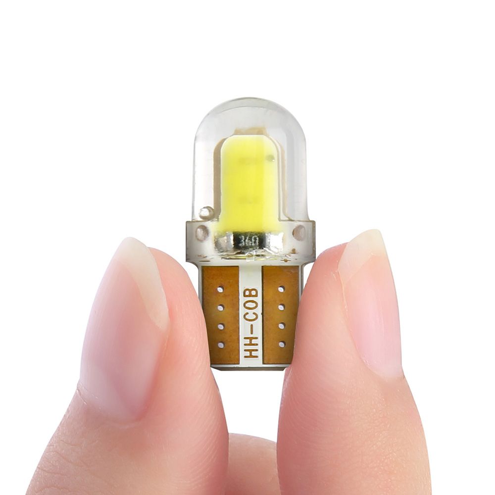10pcs LED W5W T10 194 168 W5W COB 8SMD Led Parking Bulb Auto Wedge Clearance Lamp CANBUS Silica Bright White License Light BulbsE-409