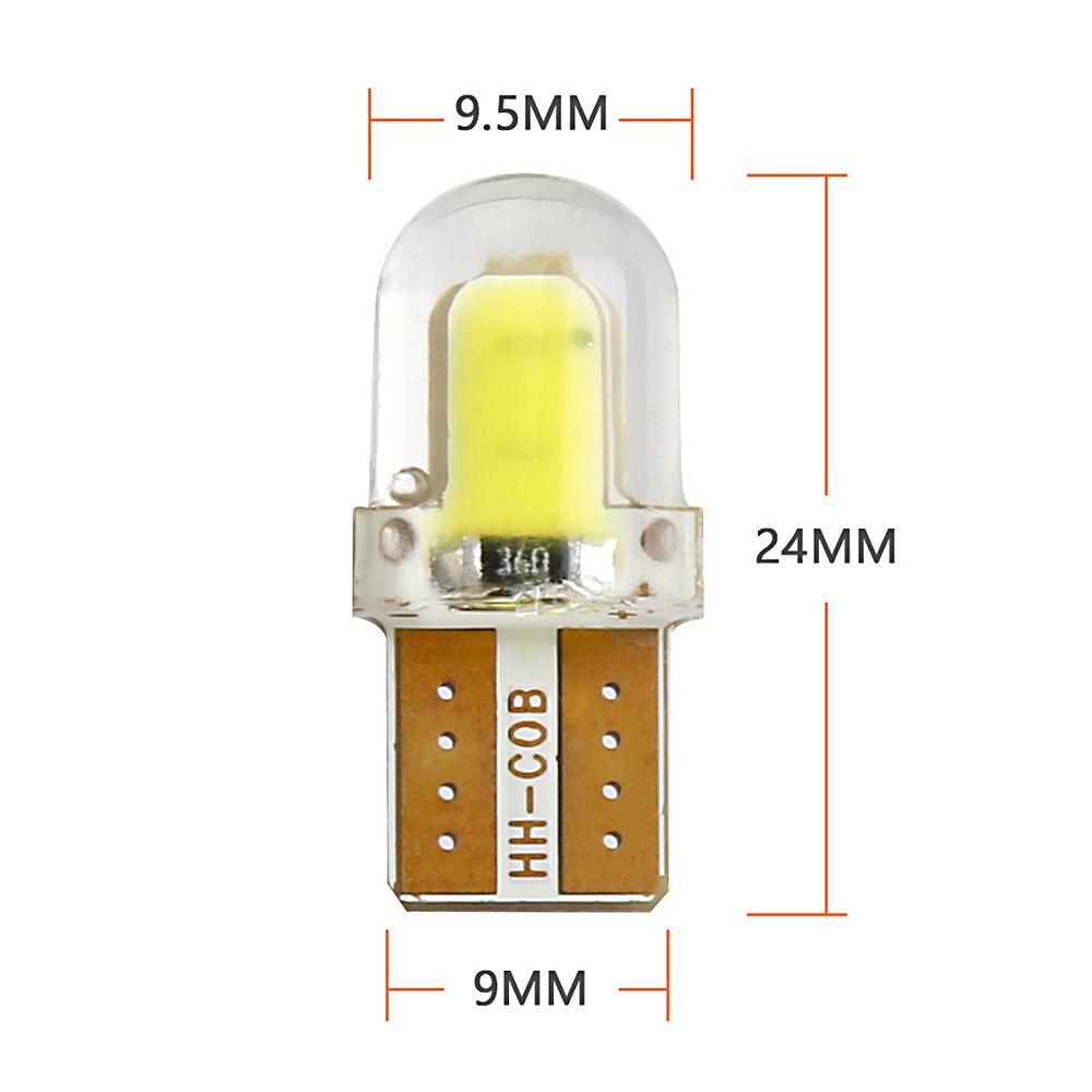 10pcs LED W5W T10 194 168 W5W COB 8SMD Led Parking Bulb Auto Wedge Clearance Lamp CANBUS Silica Bright White License Light BulbsE-409