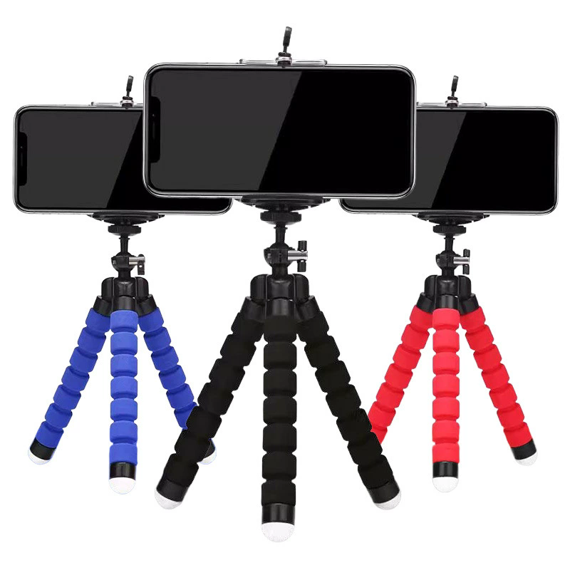 Mobile Phone Holder Flexible Octopus Tripod Bracket for Mobile Phone Camera Selfie Stand Monopod Support Photo Remote Control E-727