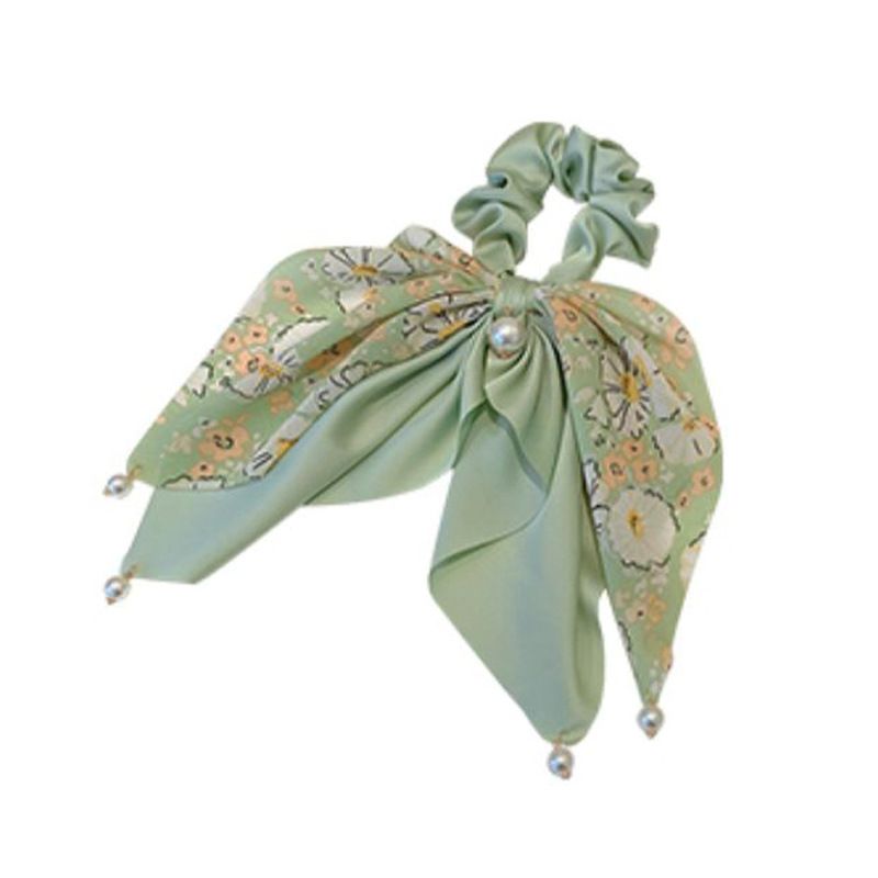1PC 2023 New Summer Fresh Bow Head Rope Hairband Women's Tied Horsetail Ribbon Hairband French Hair Accessories C-410