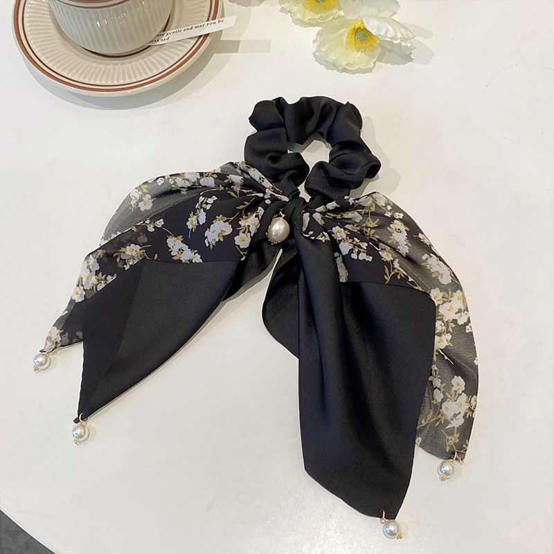 1PC 2023 New Summer Fresh Bow Head Rope Hairband Women's Tied Horsetail Ribbon Hairband French Hair Accessories C-410