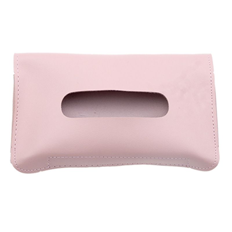 1pc Car Sun Visor Hanging Tissue Boxes PU Leather Car Tissue Boxes Holder Auto Interior Storage Car Decoration Decor Accessories  C-383