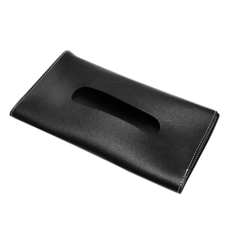 1pc Car Sun Visor Hanging Tissue Boxes PU Leather Car Tissue Boxes Holder Auto Interior Storage Car Decoration Decor Accessories  C-383