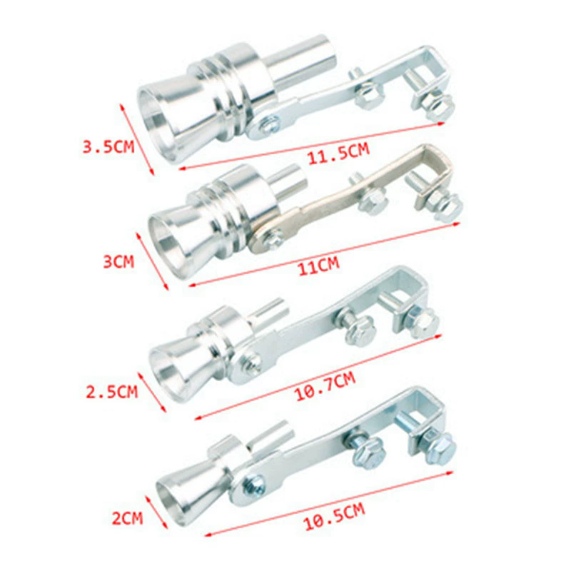 Aluminum Turbine Whistle Set For Cars And Motorcycles - Enhanced Vehicle Sound, Easy To Install, Universal Model  E-418