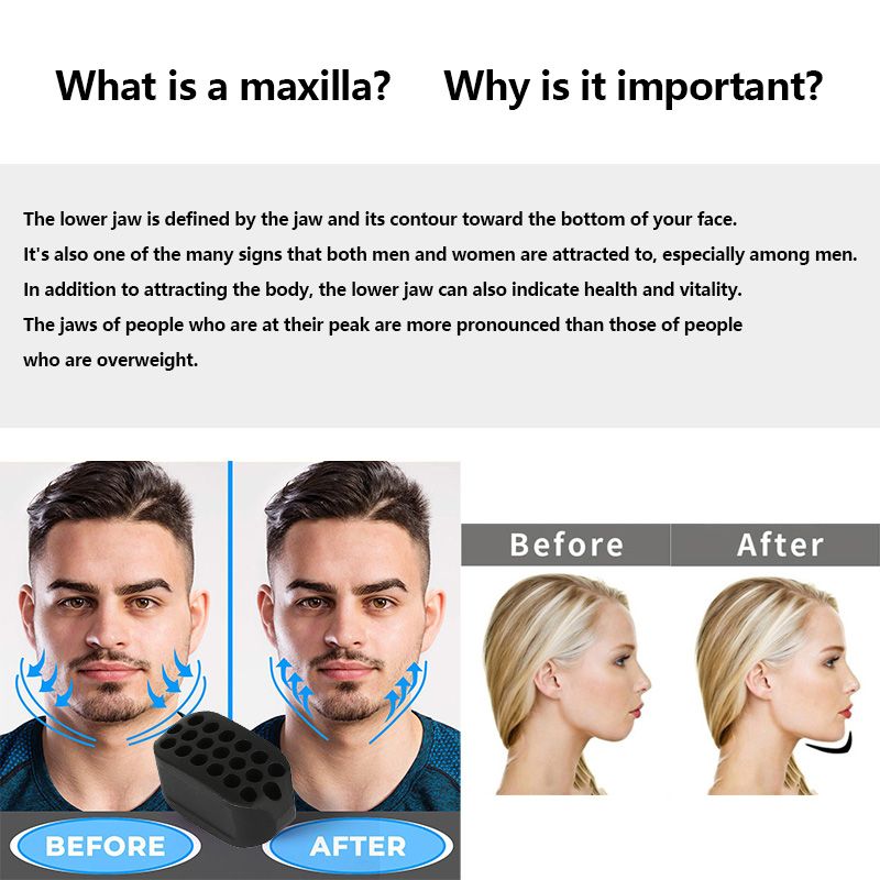 Face Masseter  jawline Jaw  Jawrsize  Muscle  men mouth Exerciser chew ball bite breaker training Fitness Face Improve face lift E-840