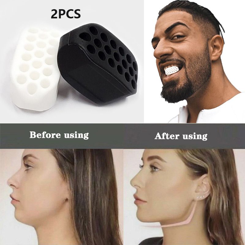 Face Masseter  jawline Jaw  Jawrsize  Muscle  men mouth Exerciser chew ball bite breaker training Fitness Face Improve face lift E-840