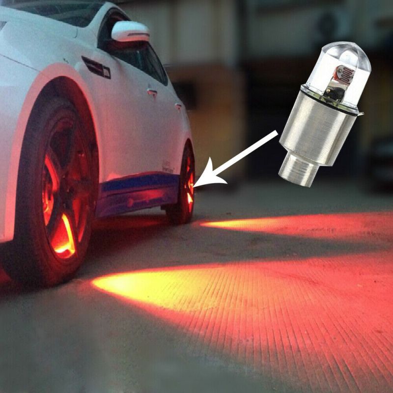 1pc Waterproof Auto Shining Car Auto Wheel Tire Tyre Light Hub Lamp Air Valve Stem Led Light With Cap Cover Car Styling Light  E-589-1