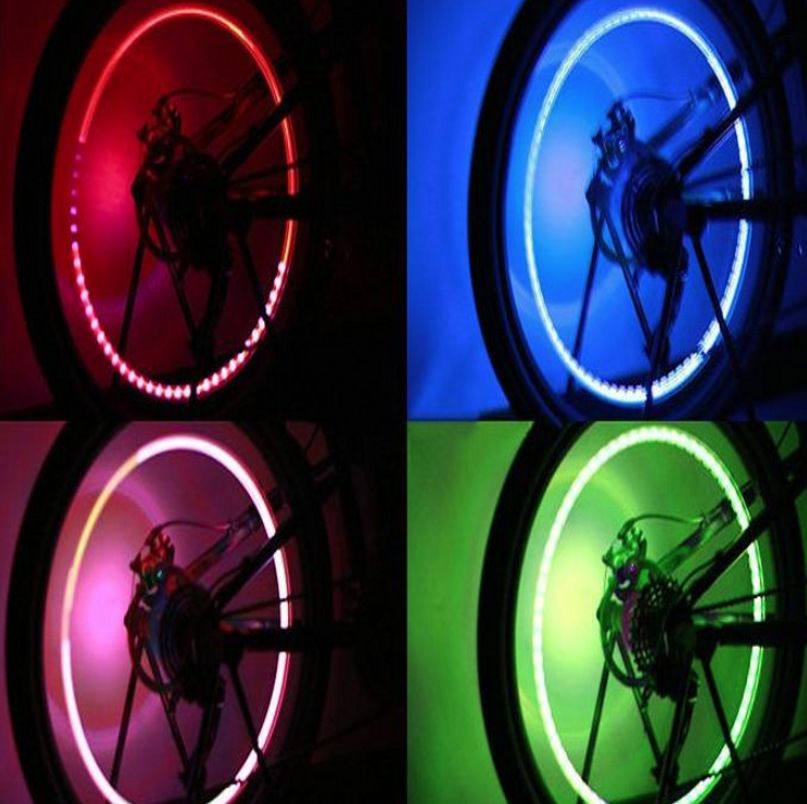 1pc Waterproof Auto Shining Car Auto Wheel Tire Tyre Light Hub Lamp Air Valve Stem Led Light With Cap Cover Car Styling Light  E-589-1