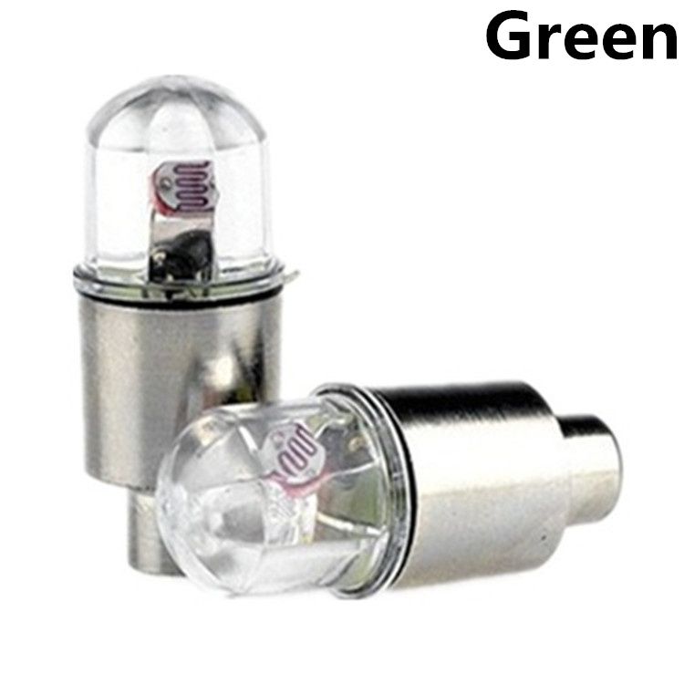 1pc Waterproof Auto Shining Car Auto Wheel Tire Tyre Light Hub Lamp Air Valve Stem Led Light With Cap Cover Car Styling Light  E-589-1