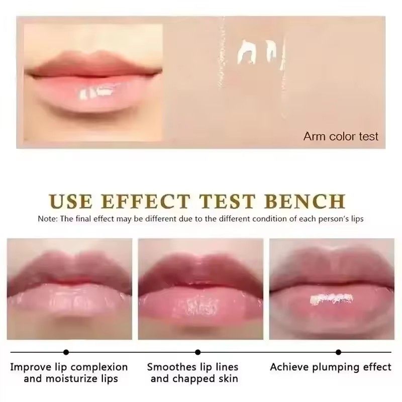 Instant Volumising Lip Plumper Oil Lip Enhancer Lip Gloss Plumping Serum Moisturizing Anti-Wrinkle Lipstick Sexy Lip Care Makeup B2-1011